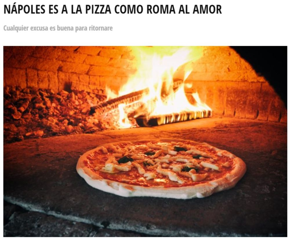 Naples is to pizza what Rome is to love - Atrapalo - Madrid